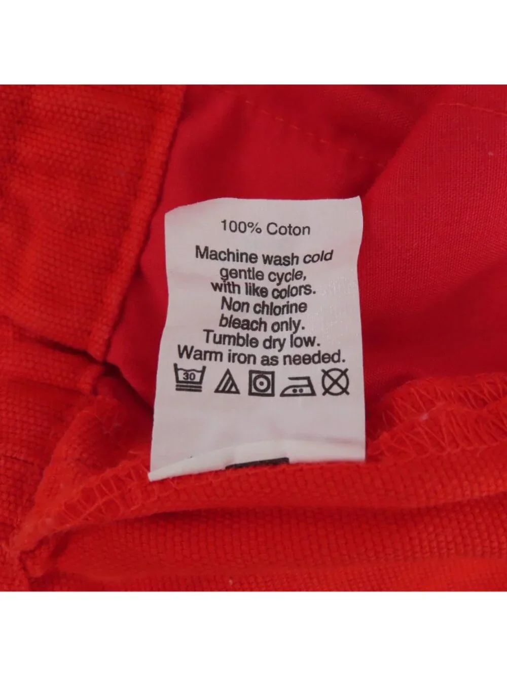 J Crew Women 6 Red Orange Pull On Shorts Pockets All Cotton Stretch Waistband